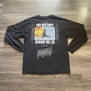 10. Deep The‎ History Of The World Long Sleeve T Shirt Graphic Black Mens Large